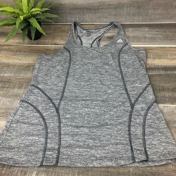 Reebok Gray Racerback Tank Top Size M - Picture 2 of 5